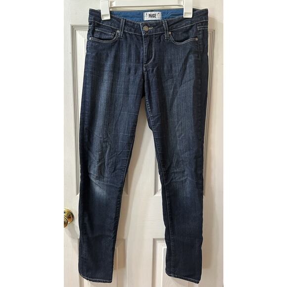 PAIGE Jeans Sz 27 Skyline Skinny Dark Wash - Picture 1 of 8